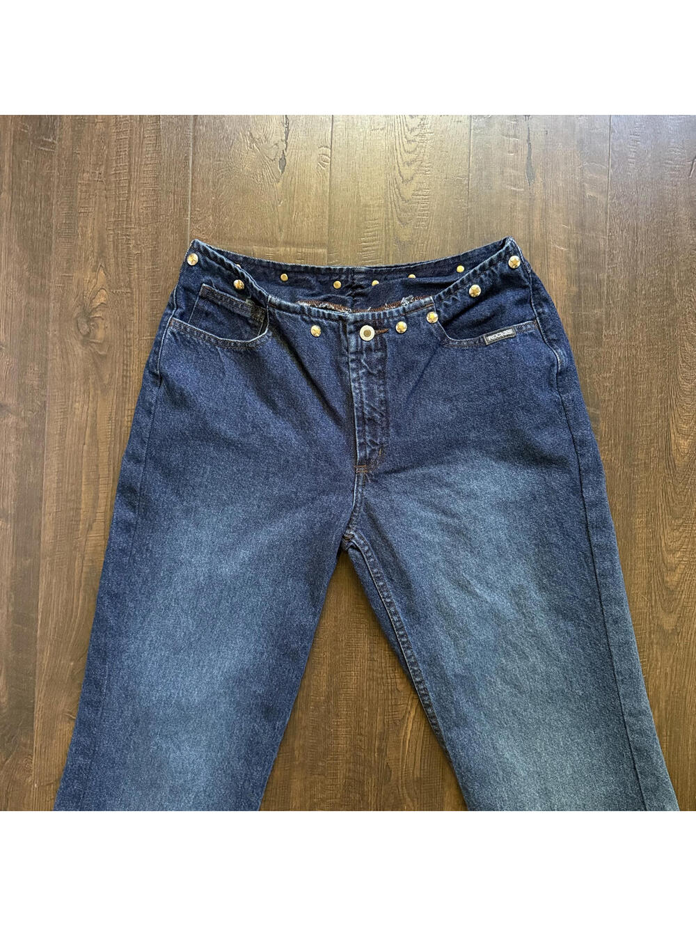 Vintage Rocky Mountain 30x33 Women 29/9 Jeans Concho Stud Western Cowgirl Rodeo